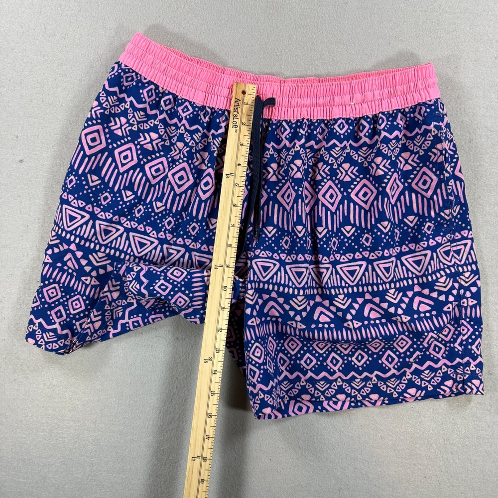 Chubbies Swim Trunk Men Large Purple Geometric Print AOP Board Shorts Beach Surf - Picture 8 of 8